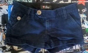 Guess blue denim short shorts